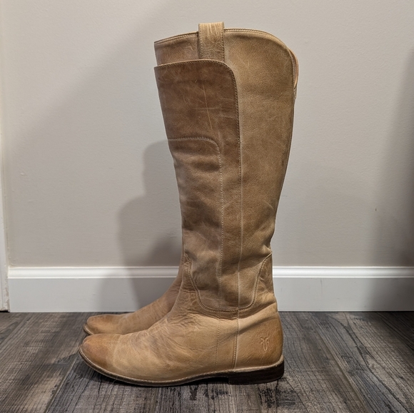 FRYE Paige Tall Riding Boot - Tan - Picture 4 of 16